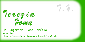 terezia homa business card