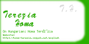 terezia homa business card